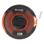 Рулетка геодезическая 50 м х 12,5 мм, закрытый корпус, стальная лента, односторонняя шкала, Pro Matrix