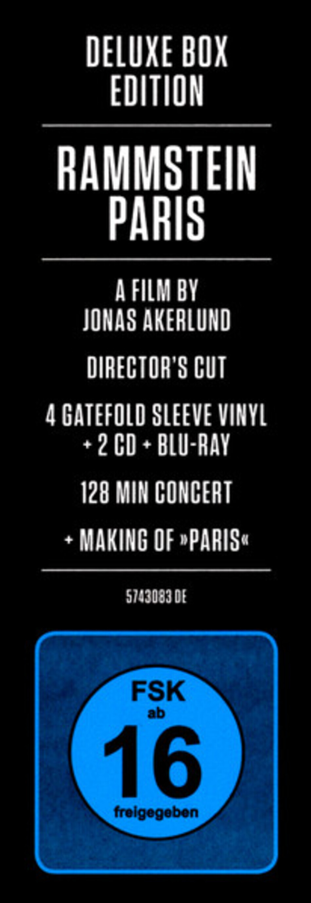Rammstein / Paris (Deluxe Edition)(Coloured Vinyl)(4LP+2CD+Blu-ray)