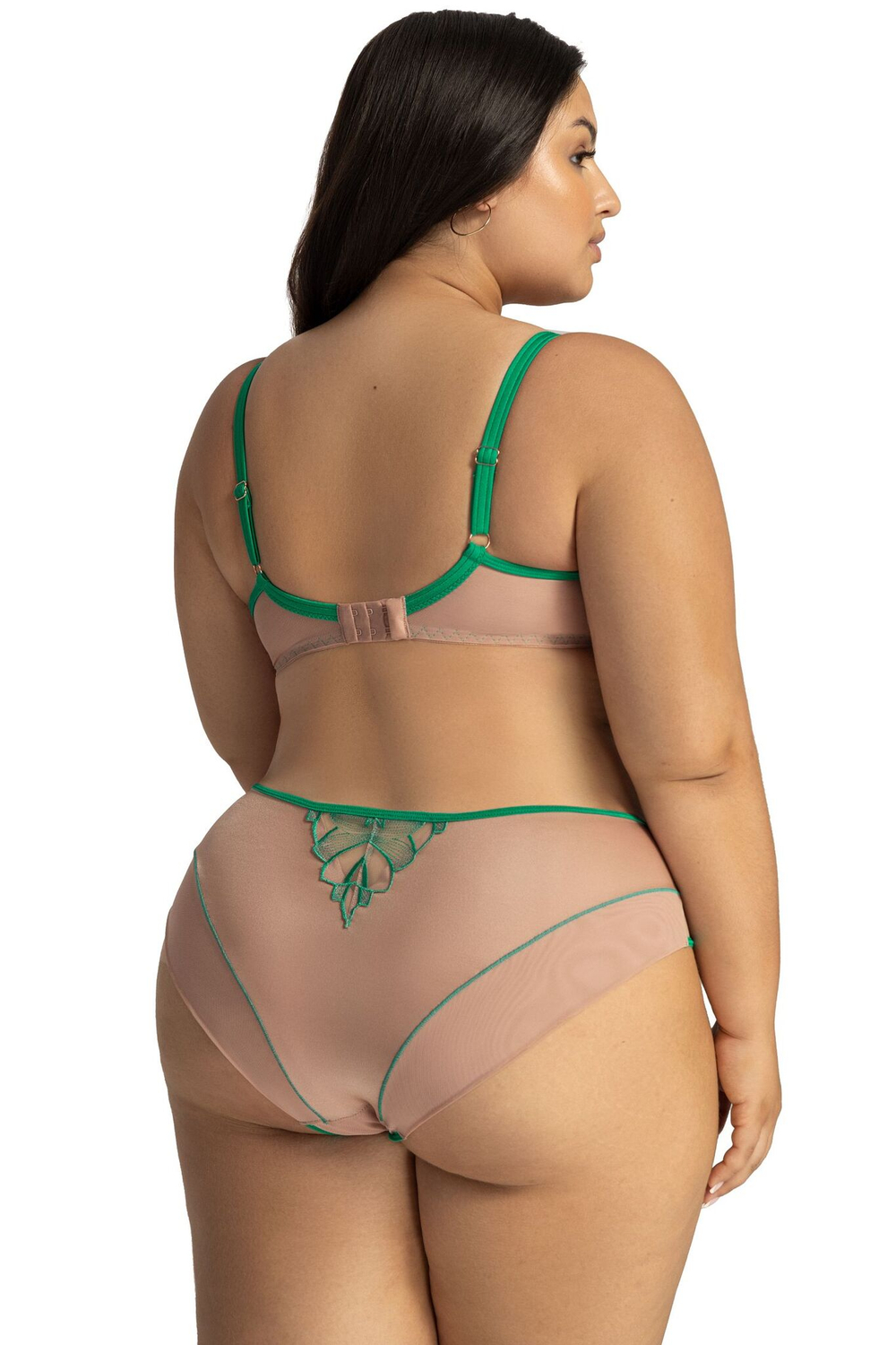 Трусики-слипы Moss с вышивкой (Размер: XXXL) (Цвет: зеленый)