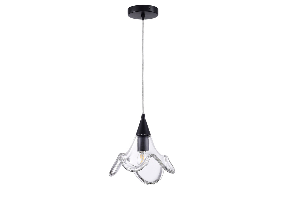 Подвес,  1хЕ27 40Вт,  плафон стеклянный,  прозрачный