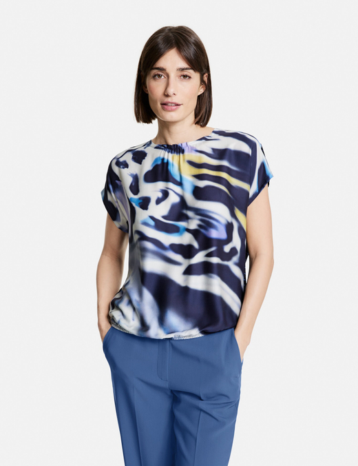 Блузка свободного кроя из вискозы Ecovero