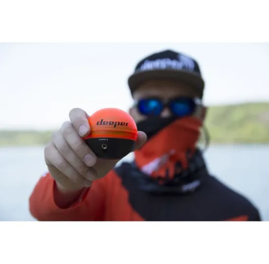 Крышка для эхолотов Deeper Мод. NIGHT COVER ORANGE (для рыбалки ночью или сумерках)