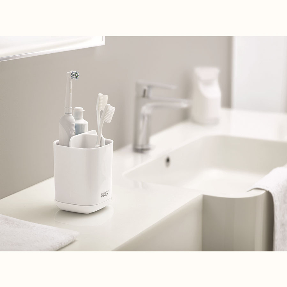 Органайзер для зубных щеток easystore™, 9х9х12,5 см, белый