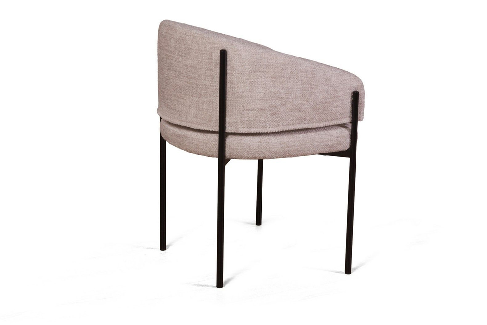 Стул Nicol, микромех Rozy ivory / опоры черные