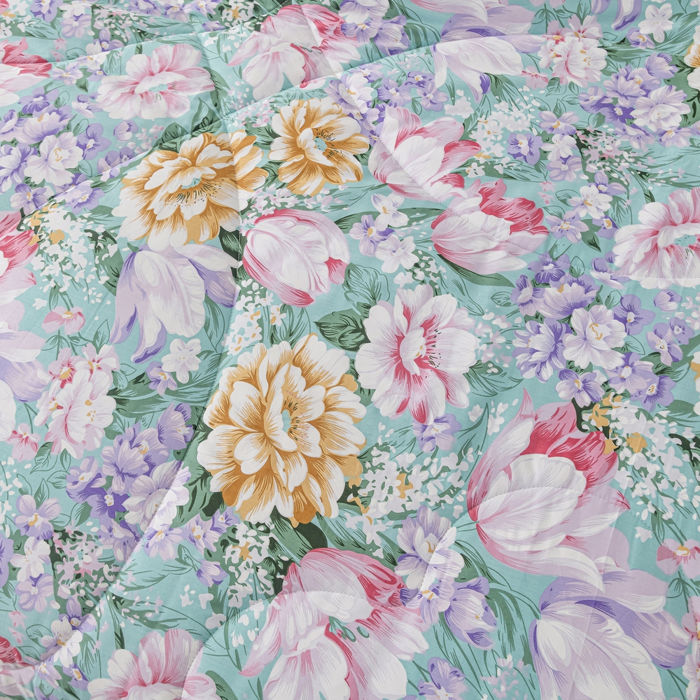 Комплект постельного белья Сатин с Одеялом 100% хлопок 160x80 на резинке OBR129