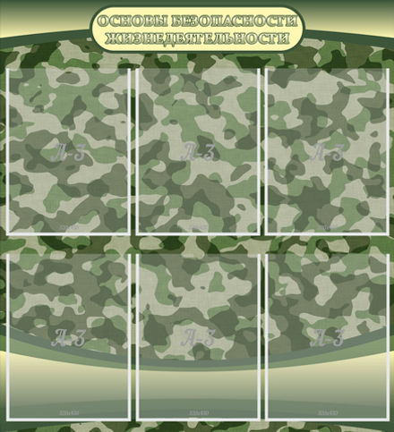 Стенд "Основы безопасности жизнедеятельности"