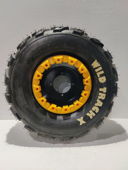 Колесо в сборе(диск штампованный) для квадроцикла WILD TRACK ATV 10" 22-10.00-10 (Левое)