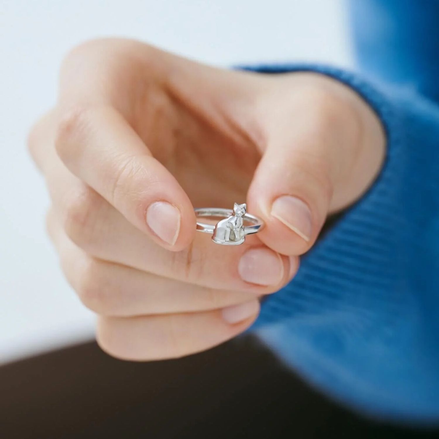 Кольцо Silver Cat Ring