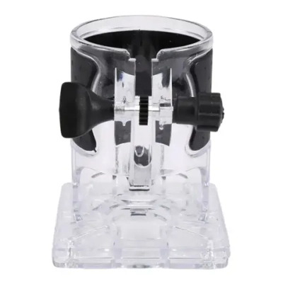 1 шт. Основание (база) с шестерней регулировки глубины для крепления кромочного фрезера насадка шаблон для фрезерования по дереву пазов