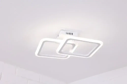 Люстра потолочная светодиодная Corpo 4030 , LED, цвет белый. Люстра с пультом управления, мощность 52 Вт. Светильник потолочный. Площадь освещения до 15 м2