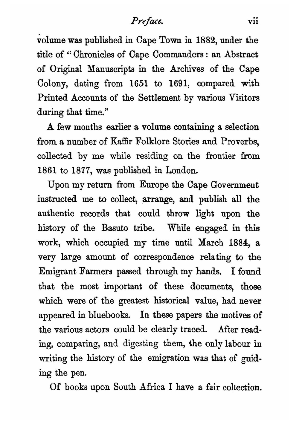History of the emigrant Boers in South Africa. Or, The wanderings and wars of the emigrant farmers from their leaving the Cape colony microform | George McCall Theal