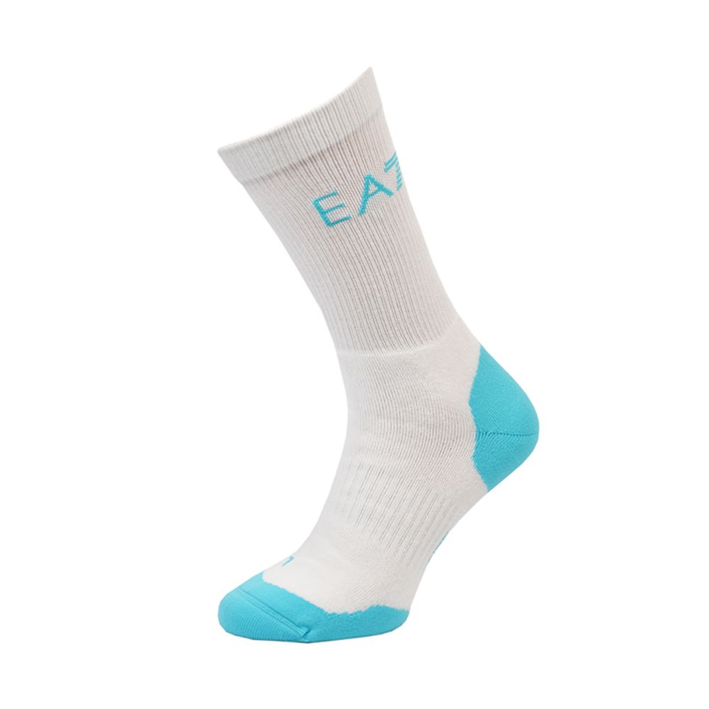 Теннисные носки EA7 Knitted Sock 1P - white/blue curacao