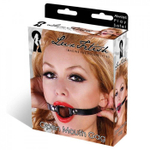 Чёрный кляп с кольцом (Цвет: черный)