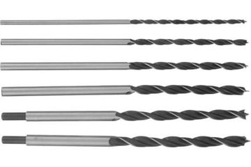 Набор сверл по дереву (6 шт; 6-8-10-12-13-14 мм; 300 мм; цилиндрический хвостовик) SPARTA 702305