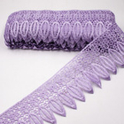 Кружево вязаное "Лист" 10 см сиреневое