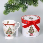 Кружка керамическая 300мл «Ёлочка» в подарочной коробке
