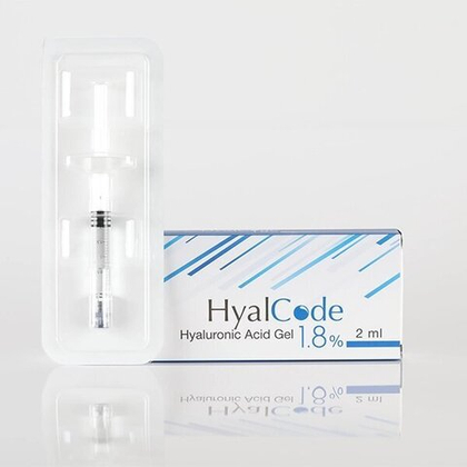 Биоревитализант Hyal Code 1,8% гиалуроновая кислота 2400 -2600 кДа 1 уп (2 мл)