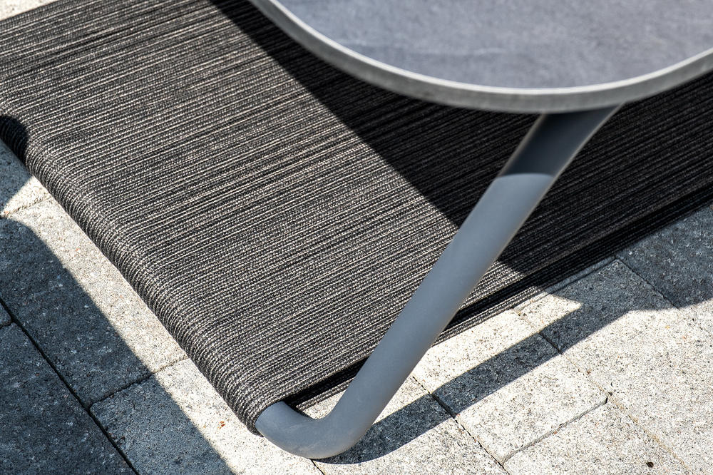 "Канны" лаунж-зона 5-местная плетеная из роупа (веревки), цвет темно-серый