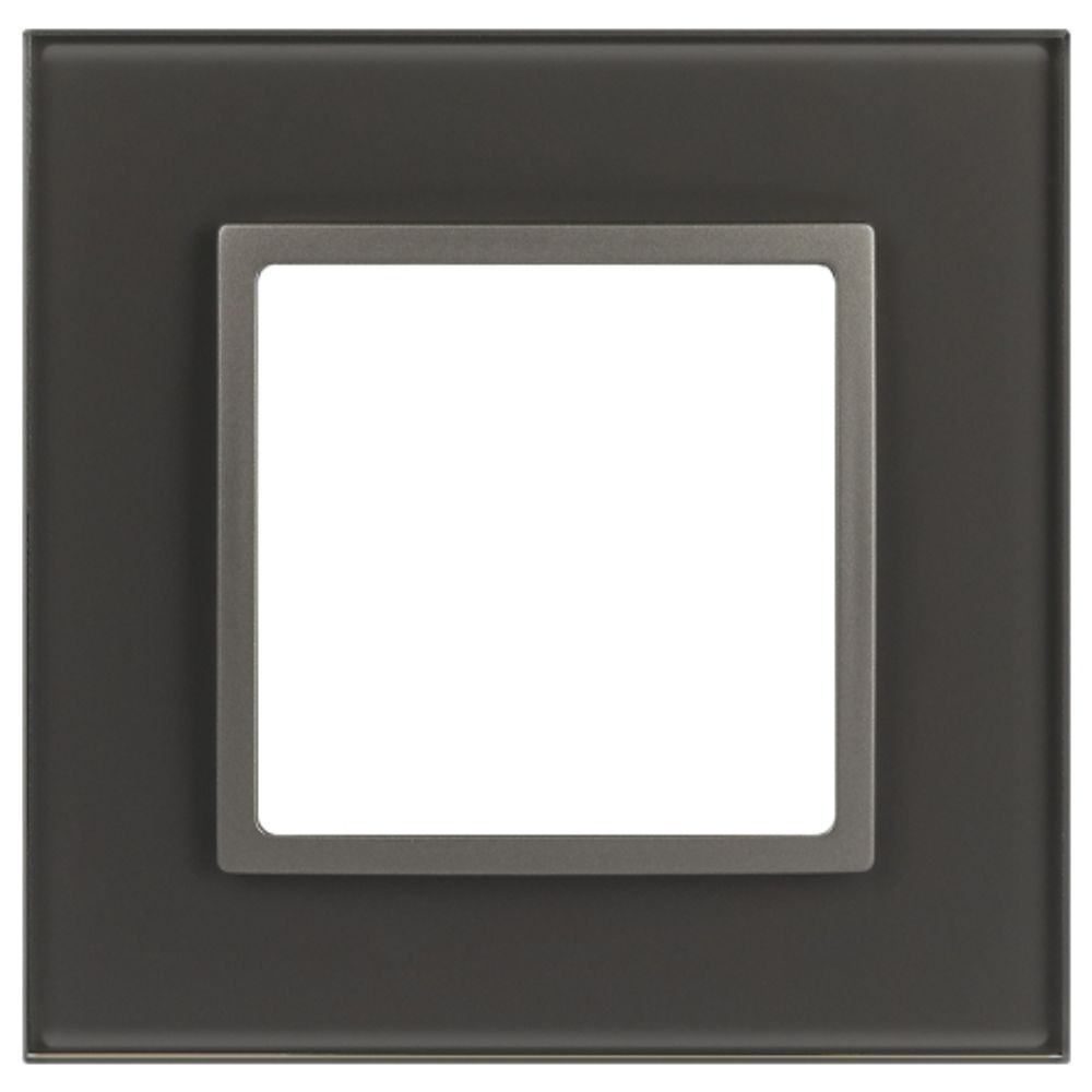 Рамка для розеток и выключателей ЭРА Elegance 14-5101-16 на 1 пост, стекло, титан