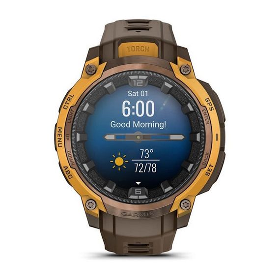 Умные часы Garmin Instinct Crossover AMOLED (010-03398-01) Bronze/Sunburst