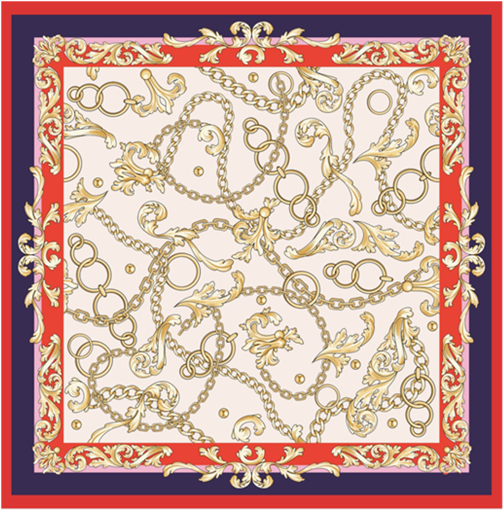 Платок двойной печати 64x64 см AV-AM50702