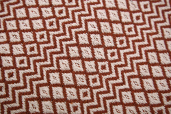 Плед-покрывало из хлопка "Venera", Узоры, цвет Терракот