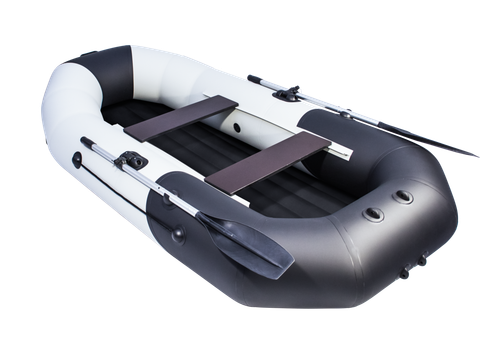 Таймень N 270 НД серый-черный надувное дно (лодка пвх)