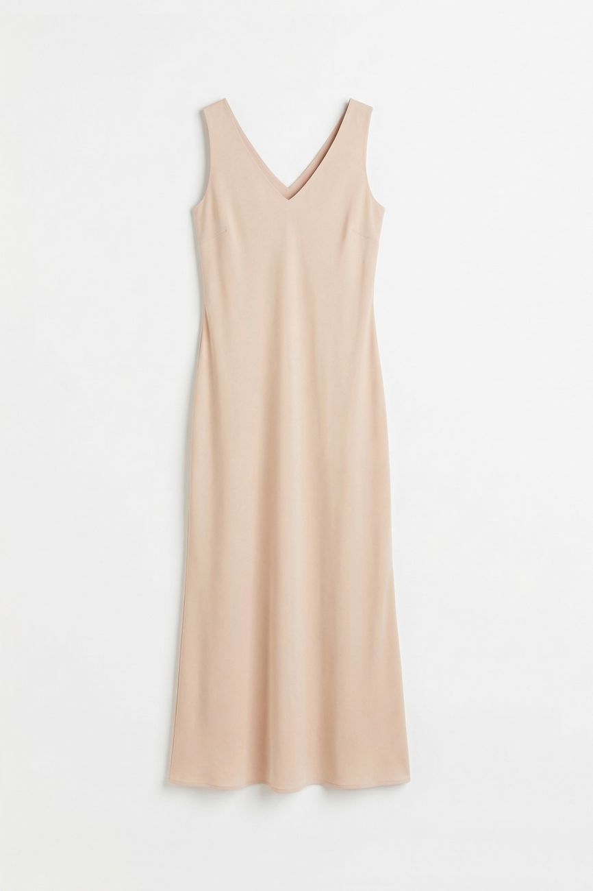 Комбинация на широких бретелях, светло-бежевый