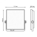 Прожектор Gauss LED EVO 10W 900lm IP65 6500K черный 100-240V 687511310