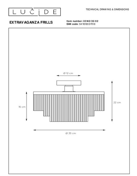 Потолочный светильник Lucide Extravaganza Frills 03142/35/02