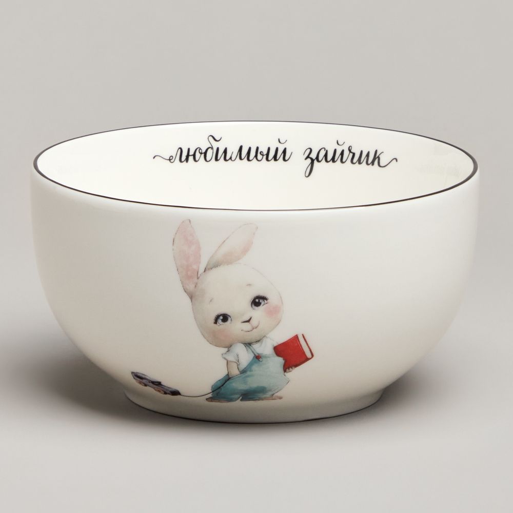 НАБОР ПОСУДЫ LEFARD МОЙ ЗАЙЧИК, 3 ПР.: САЛАТНИК 470МЛ, ТАРЕЛКА 20СМ, КРУЖКА 220МЛ