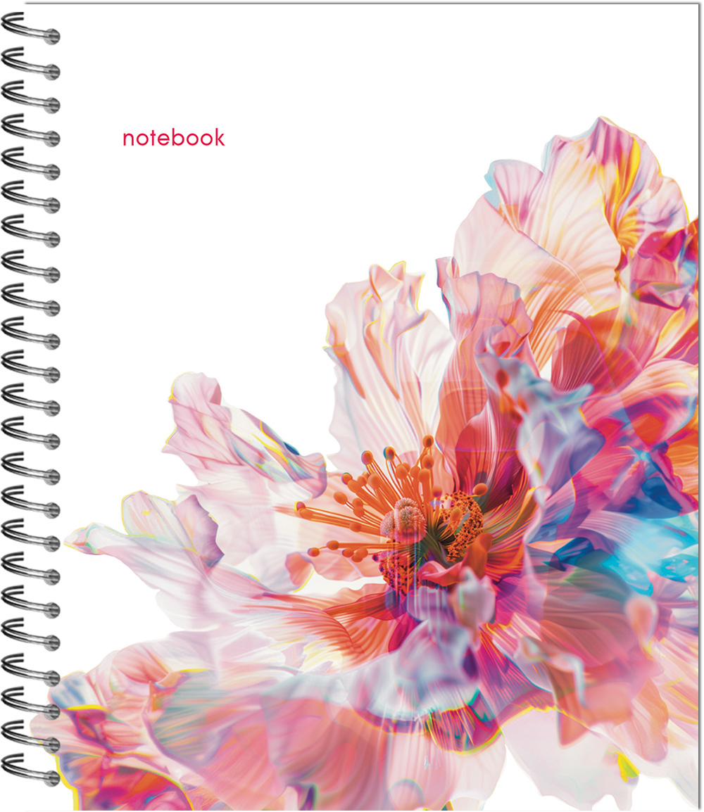 Тетрадь общая 96л.,  "Цветы"