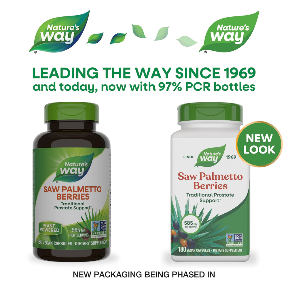 Nature's Way, ягоды серенои, 585 мг, 180 вегетарианских капсул