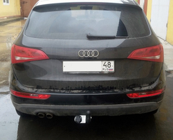 Фаркоп на AUDI Q5 (09.2008-12.2016) (без электрики, паспорт/сертификат в комплекте) Автос.AU 04