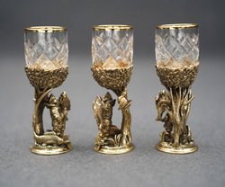 Подарочный набор стопок "Рыбак" 3 шт.