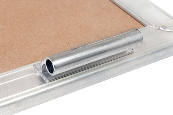 Люк под плитку Базис 250х400 мм (ШxВ, 25х40 см) со съемной дверцей и уплотнителем, алюминиевый