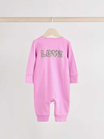 Комбинезон / Cлип для малышей Next B82-146, 3 шт., Розовый, Бежевый