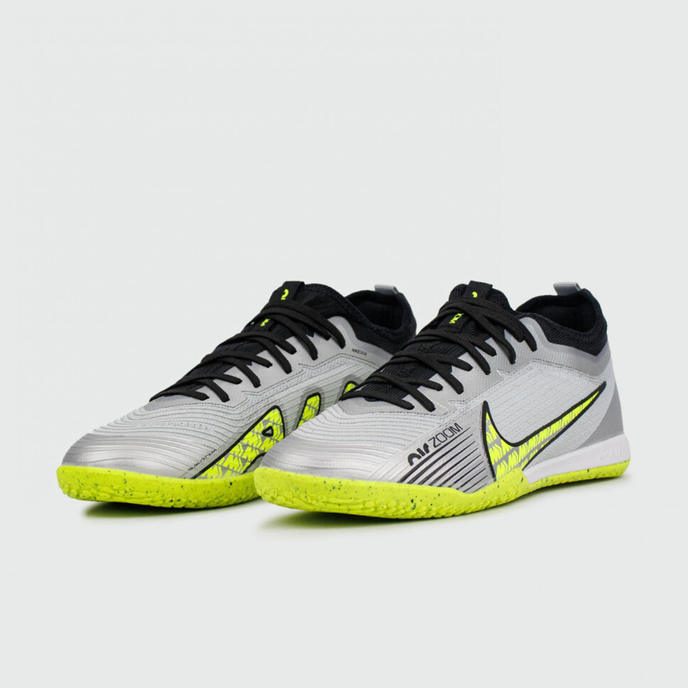 футзалки Nike Air Zoom Mercurial Vapor XV Pro IC Grey Yellow