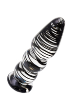 Фаллоимитатор стеклянный с разводами 13,5 см