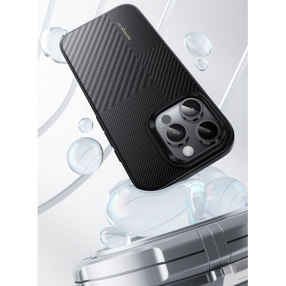 Усиленный чехол Benks Montage ArmorPro Kevlar для iPhone 16 Pro (C.K.FL.AP.BK.MF65) Black