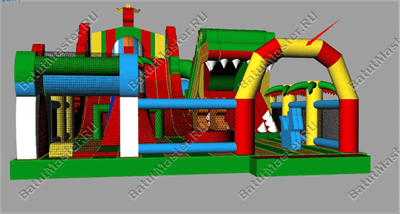 Большая и высокая горка "Змей Горыныч 3" 17*11*9 м