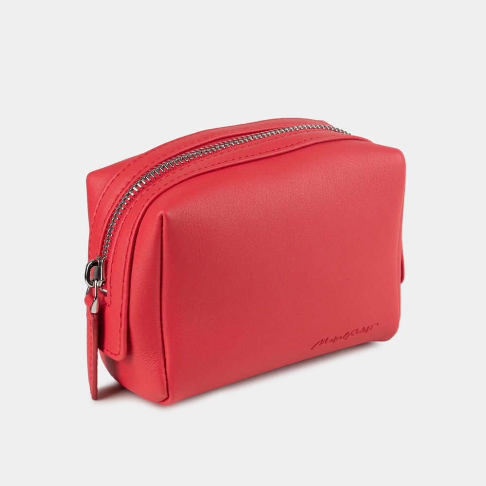 Несессер Mignon из кожи теленка, красного цвета
