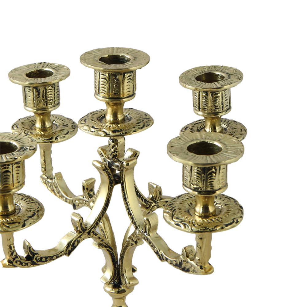 Bello De Bronze Канделябр Дон Луиш Кавалло 5-ти рожковый, золото