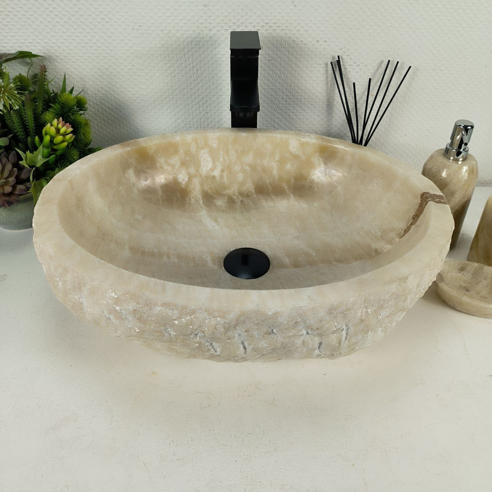 Раковина из оникса Erozy Yellow EO-64423 51*42*15 0168