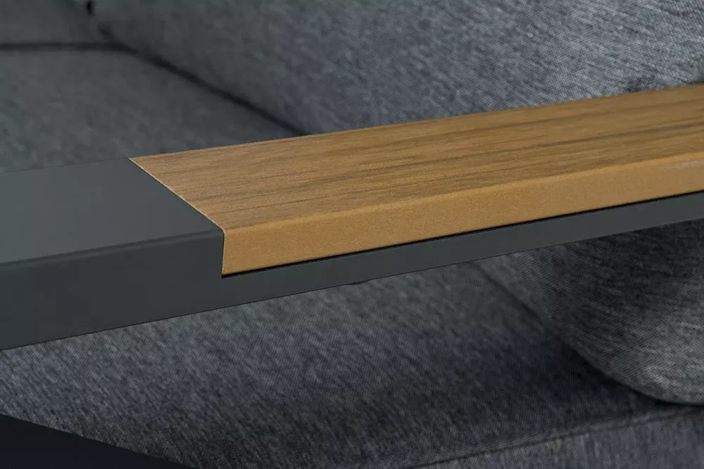 "Лотос" лаунж-зона 5-местная из алюминия, цвет темно-серый