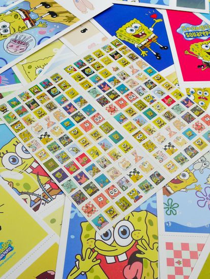 Набор открыток, карточек и наклеек "Губка Боб Квадратные Штаны / SpongeBob SquarePants", 188 предметов