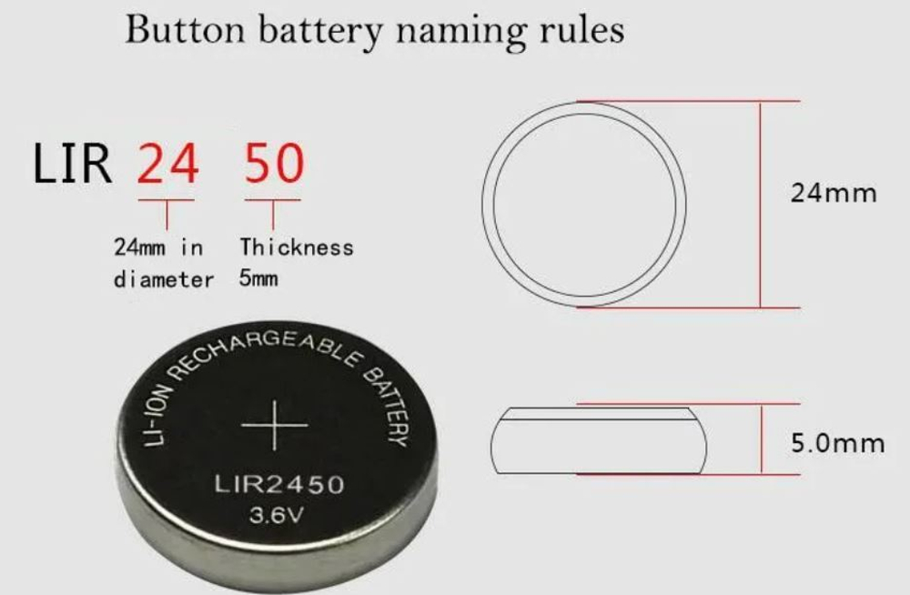 Аккумулятор ET LIR2450 PK1