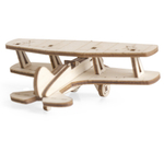 Советский самолет И-15 Lemmo - Деревянный конструктор, сборная модель, для детей