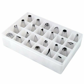 Набор кондитерских насадок, 24 шт в кейсе