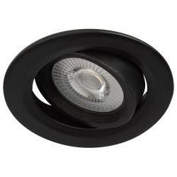 KL LED 22A-5 4K BK Светильник ЭРА Светильник ЭРА светодиодный круглый поворотн. LED SMD 5W 4000K, черный | Встраиваемые LED светильники